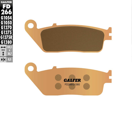 Galfer HH Sintered Brake Pads Street Front Sintered Metal Set #FD266G1380