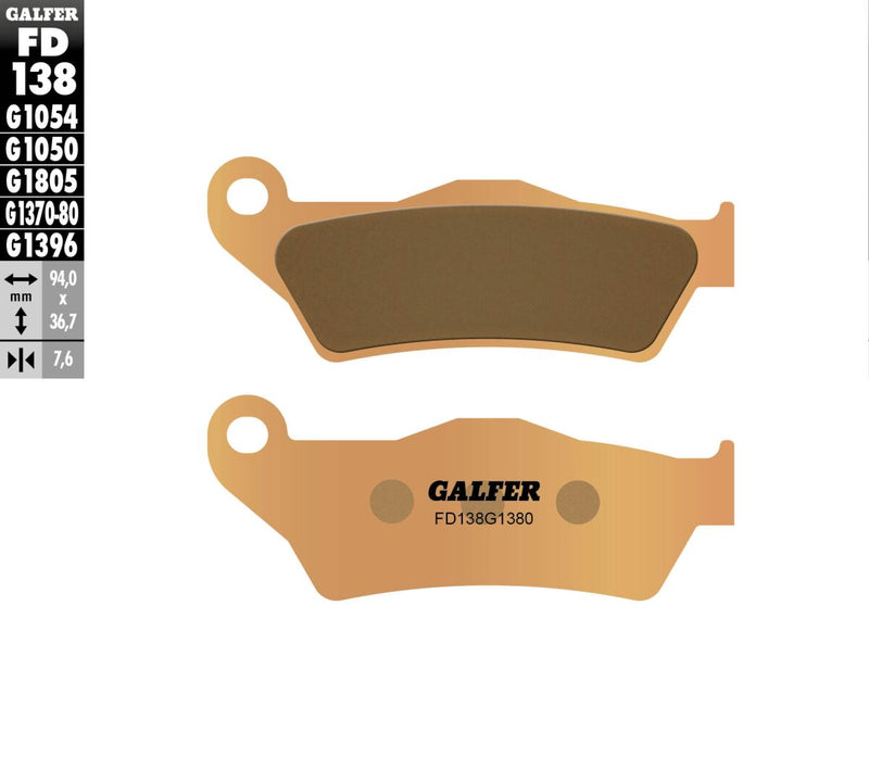 Galfer HH Sintered Brake Pads Street Front Sintered Metal Set #FD138G1380