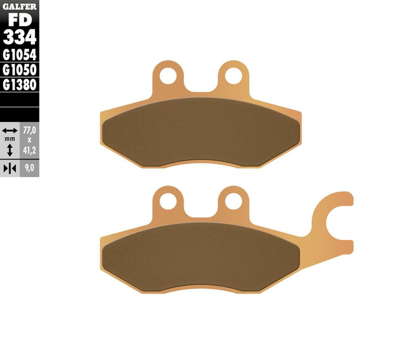 Galfer HH Sintered Brake Pads for 2002-2025 PIAGGIO Street Sintered Metal Set #FD334G1380