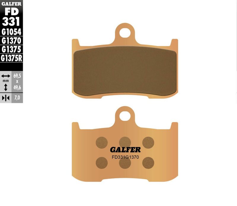 Galfer HH Sintered Brake Pads Street Sintered Metal Set #FD331G1370
