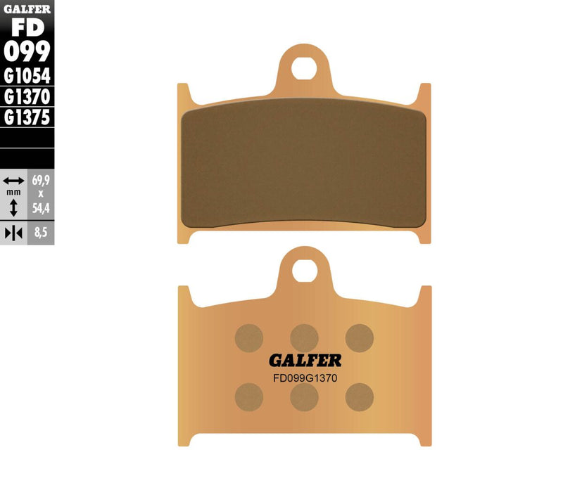 Galfer HH Sintered Brake Pads for 2004, 2009-2015 TRIUMPH Street Sintered Metal Set #FD099G1370