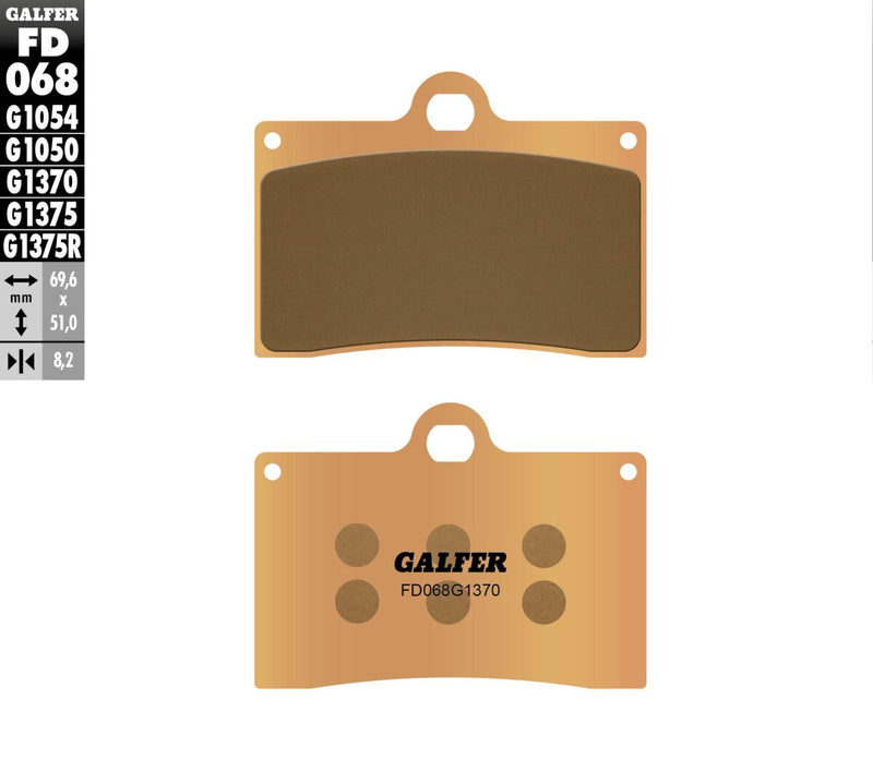 Galfer HH Sintered Brake Pads Street Front Sintered Metal Set #FD068G1370