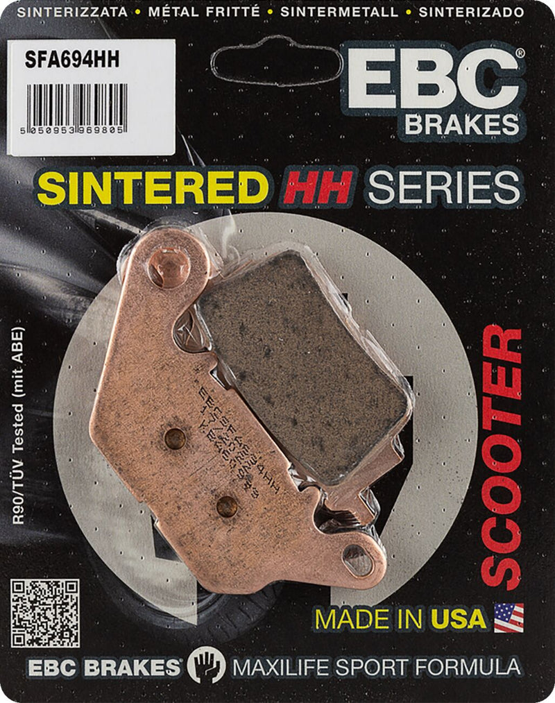 EBC SFA-HH Series Sindered Scooter Brake Pads for 2015-2024 YAMAHA Sintered Metal Set