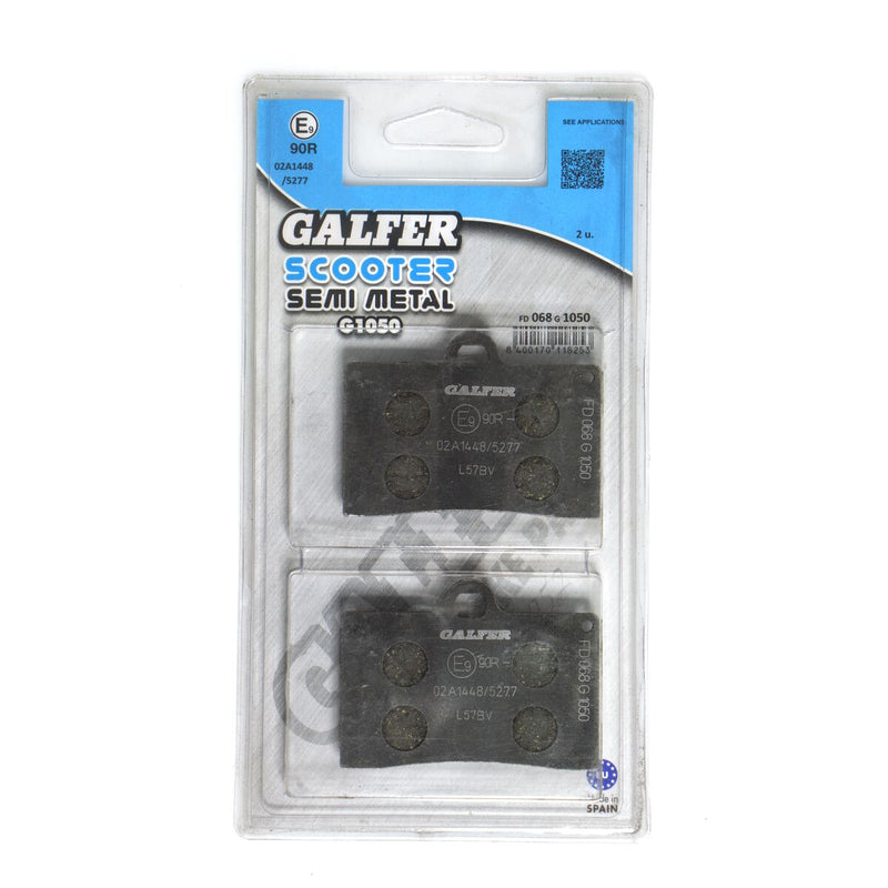 Galfer Semi-Metallic Brake Pads Street Front Rear Semi-Sintered Metal Set #FD068G1050