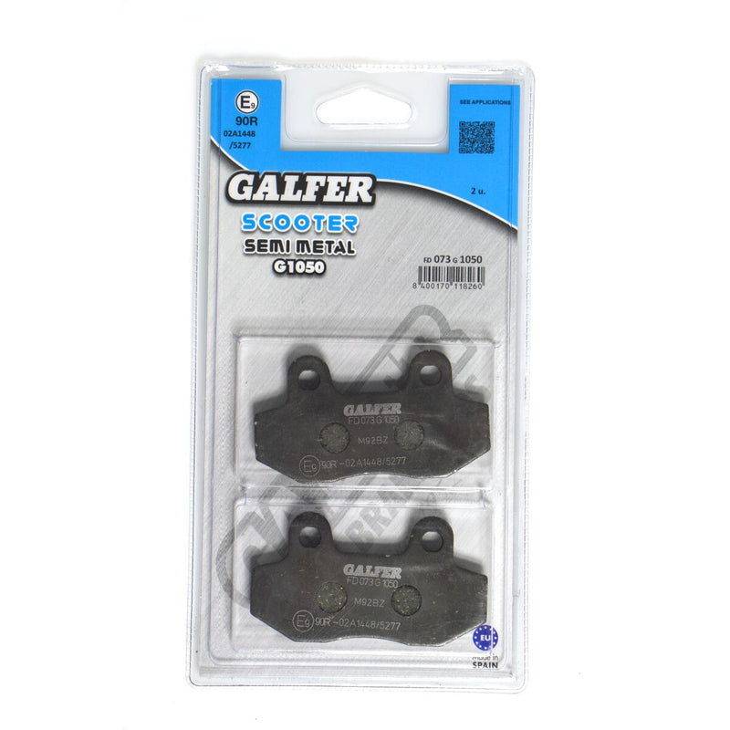 Galfer Semi-Metallic Brake Pads Street Front Rear Semi-Sintered Metal Set #FD073G1050