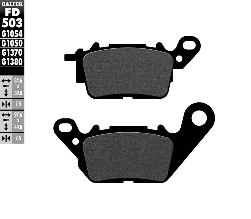Galfer Semi-Metallic Brake Pads for 2015-2023 YAMAHA Street Front Rear Semi-Sintered Metal Set #FD503G1050