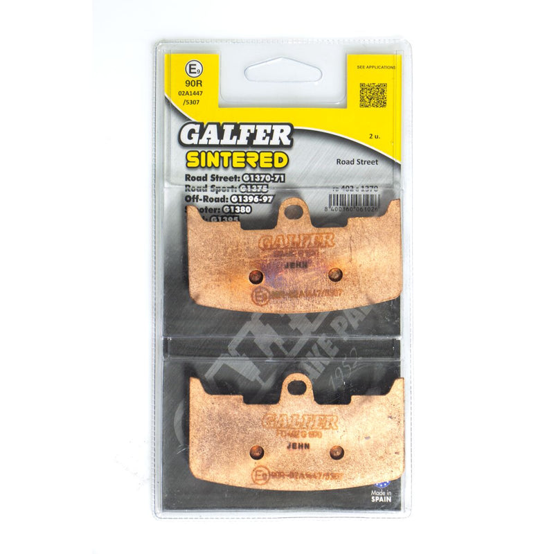 Galfer HH Sintered Brake Pads for 2002-2010 BUELL Multi-Purpose Street Front Rear Sintered Metal Set #FD402G1370