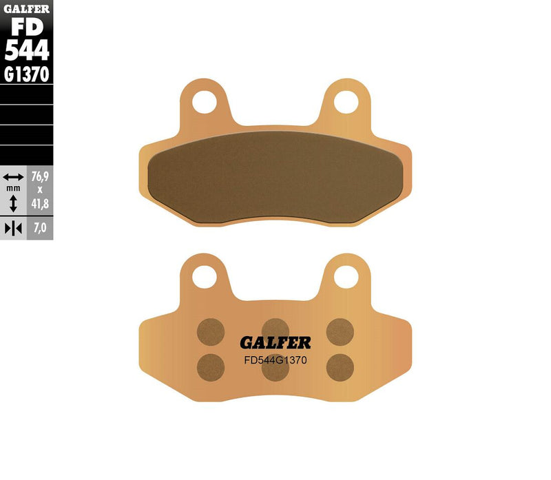 Galfer HH Sintered Brake Pads for 2004-2017, 2019 HYOSUNG Multi-Purpose Street Front Rear Sintered Metal Set #FD544G1370