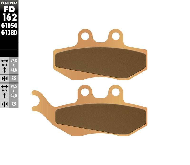 Galfer HH Sintered Brake Pads Street Front Rear Sintered Metal Set #FD162G1380