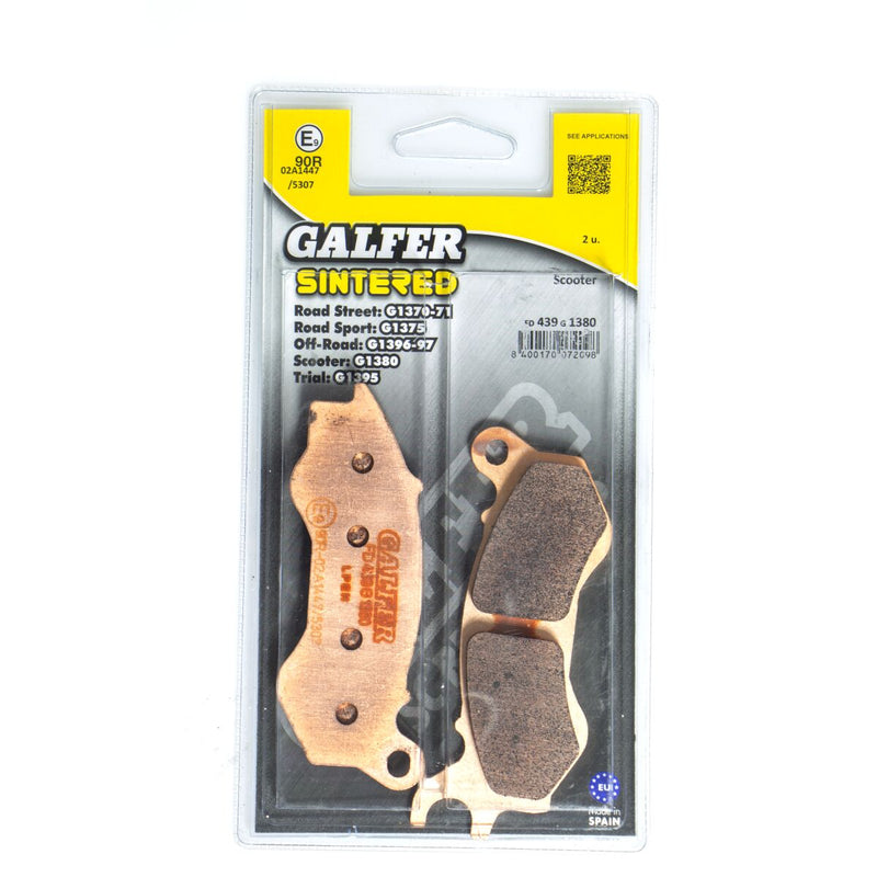 Galfer HH Sintered Brake Pads Street Front Rear Sintered Metal Set #FD439G1380