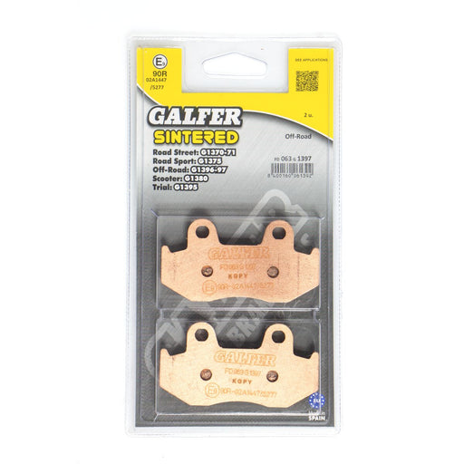 Galfer HH Sintered Brake Pads Off-Road Front Rear Sintered Metal Set #FD063G1397