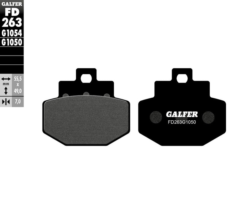 Galfer Semi-Metallic Brake Pads Multi-Purpose Street Front Rear Semi-Sintered Metal Set #FD263G1050
