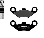 Galfer Semi-Metallic Brake Pads for 1989-2008 POLARIS Street Front Rear Semi-Sintered Metal Set #FD303G1054