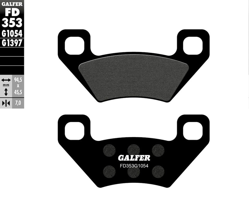 Galfer Semi-Metallic Brake Pads Multi-Purpose Off-Road Front Rear Semi-Sintered Metal Set