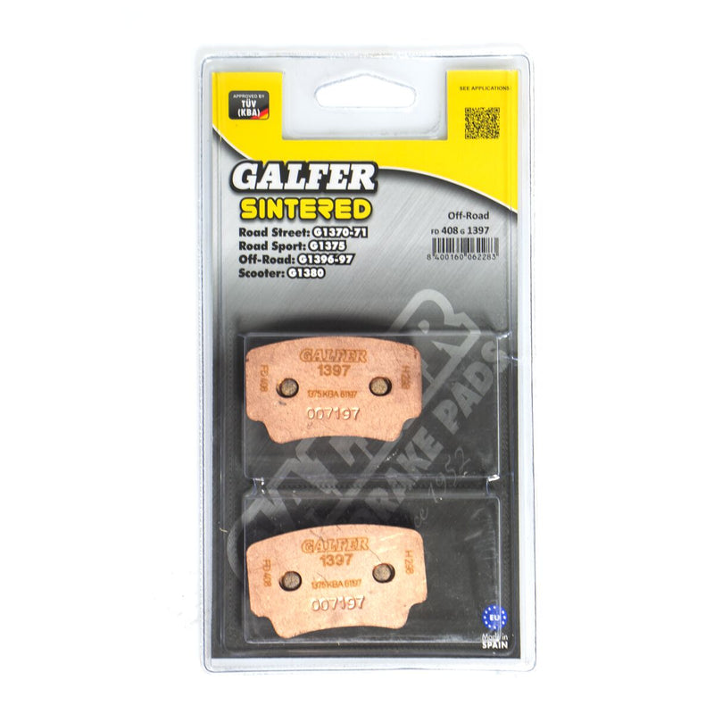 Galfer HH Sintered Brake Pads for 2008-2013 KTM Multi-Purpose Front Rear Sintered Metal Set