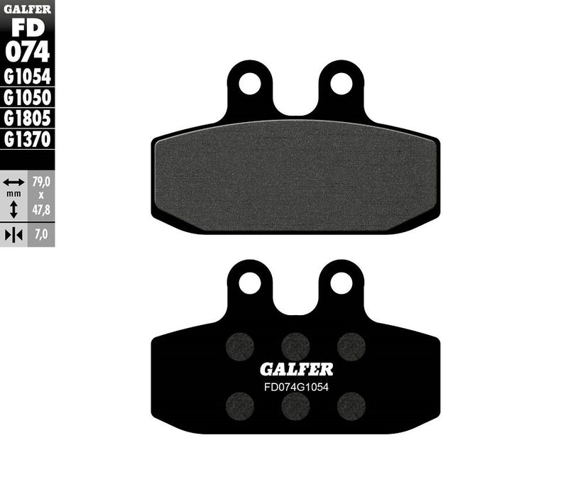 Galfer Semi-Metallic Brake Pads Multi-Purpose Front Rear Semi-Sintered Metal Set #FD074G1054