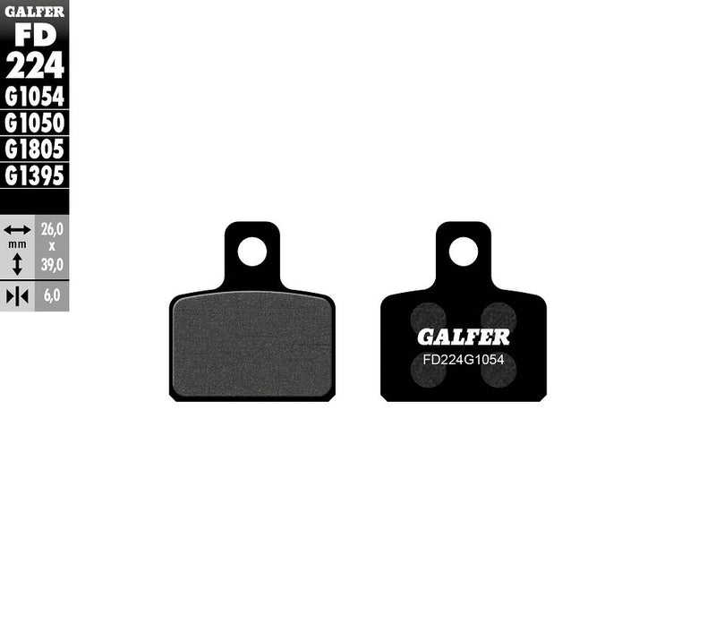 Galfer Semi-Metallic Brake Pads Multi-Purpose Off-Road Front Rear Semi-Sintered Metal Set #FD224G1054