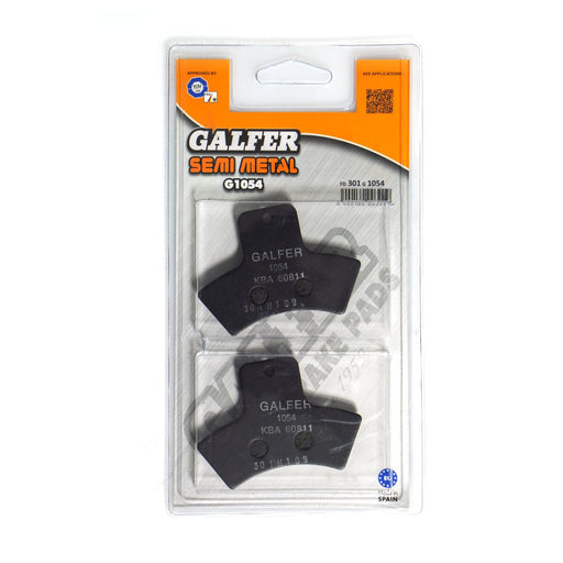 Galfer Semi-Metallic Brake Pads for 1989-1999 POLARIS Multi-Purpose Street Front Rear Semi-Sintered Metal Set #FD301G1054