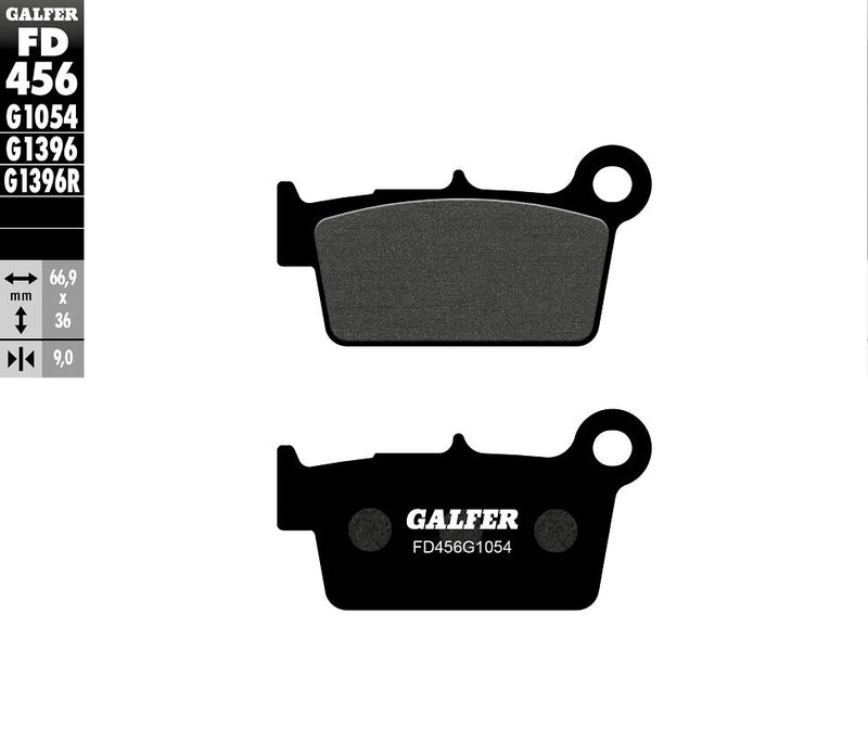 Galfer Semi-Metallic Brake Pads Multi-Purpose Off-Road Front Rear Semi-Sintered Metal Set #FD456G1054