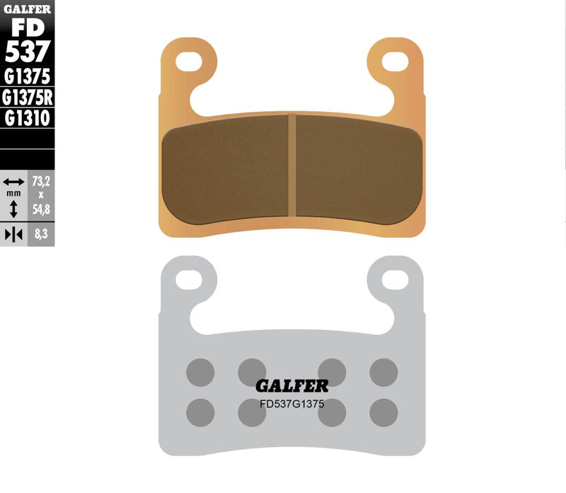Galfer HH Sintered Brake Pads for 2019-2026 BMW Street Front Sintered Metal Pair #FD537G1375