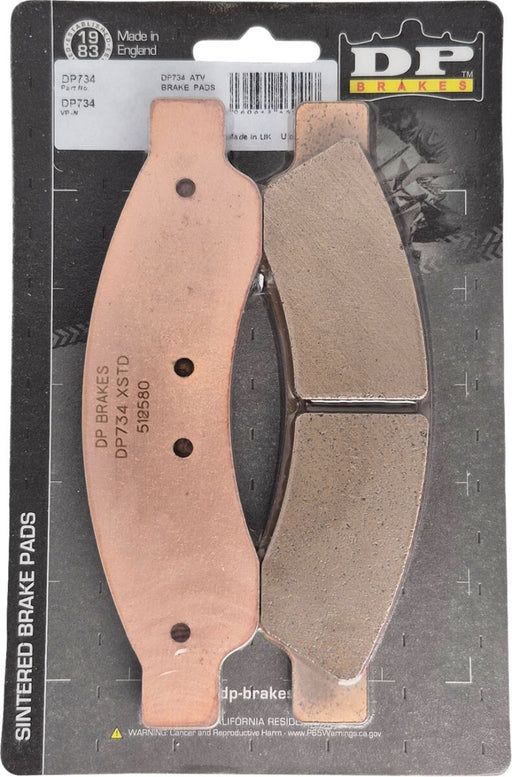 DP Brakes ATV/UTV Sintered Metal Brake Pads for 2024-2025 CAN AM (BRP) MAVERICK R 999 EFI 4X4 Front Copper Alloy Set of 2