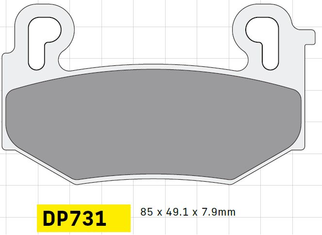 DP Brakes Standard DP Sintered Brake Pads for 2023-2026 BMW R 1300 GS ABS Multi-Purpose Front Sintered Metal Set