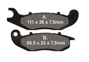 EBC FA-HH Series Sindered Brake Pads for 2023-2026 HONDA XL 750 ABS Front Right Sintered Metal Set