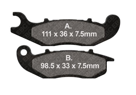 EBC FA-HH Series Sindered Brake Pads for 2023-2026 HONDA XL 750 ABS Front Right Sintered Metal Set