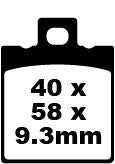 EBC FA Series Organic Brake Pads for 1988-2001 HONDA Off-Road Street Rear Organic Base Pair
