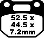 EBC FA Series Organic Brake Pads for 1986-1990 SUZUKI RG 125 Street Front Organic Base Pair