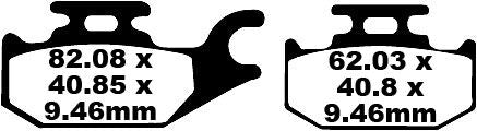 EBC TT Sport Carbon Fusion Brake Pads Multi-Purpose Off-Road Front Rear Pair
