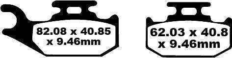 EBC TT Sport Carbon Fusion Brake Pads Multi-Purpose Off-Road Front Rear Pair