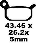 EBC TT Sport Carbon Fusion Brake Pads Off-Road Front Rear Pair