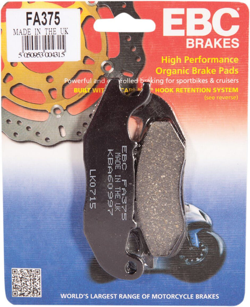EBC Brake Pads Street Front Organic Base Set of 2