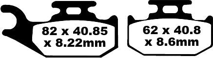 EBC TT Sport Carbon Fusion Brake Pads for 2005-2018 SUZUKI Off-Road Front Pair