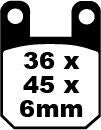 EBC SFA Series Organic Scooter Brake Pads Street Front Rear Organic Base Pair