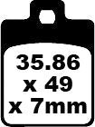 EBC SFA Series Organic Scooter Brake Pads Street Front Rear Organic Base Pair