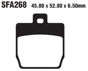 EBC SFA Series Organic Scooter Brake Pads Street Front Rear Organic Base Pair