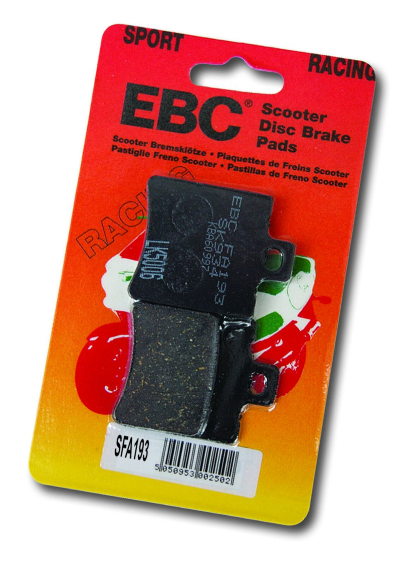 EBC SFA Series Organic Scooter Brake Pads for 1999-2016 SYM Street Front Organic Base Pair