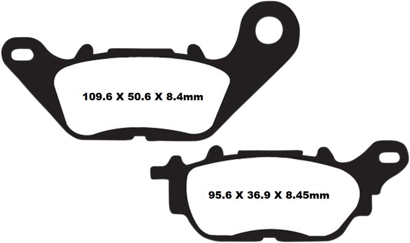 EBC SFA Series Organic Scooter Brake Pads Street Front Rear Organic Base Pair