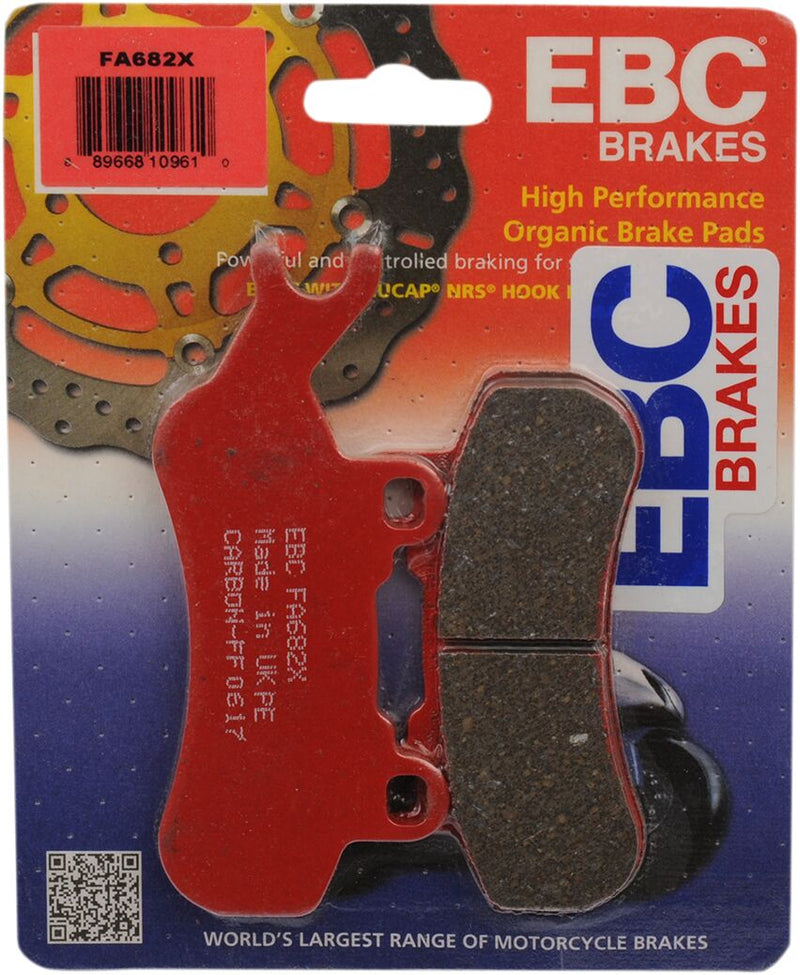 EBC Sport Carbon "X" Brake Pads for 2016-2024 CAN AM (BRP) FA-TT Series Front Left Rear Left Semi-Sintered Metal Carbon Graphite Set of 2