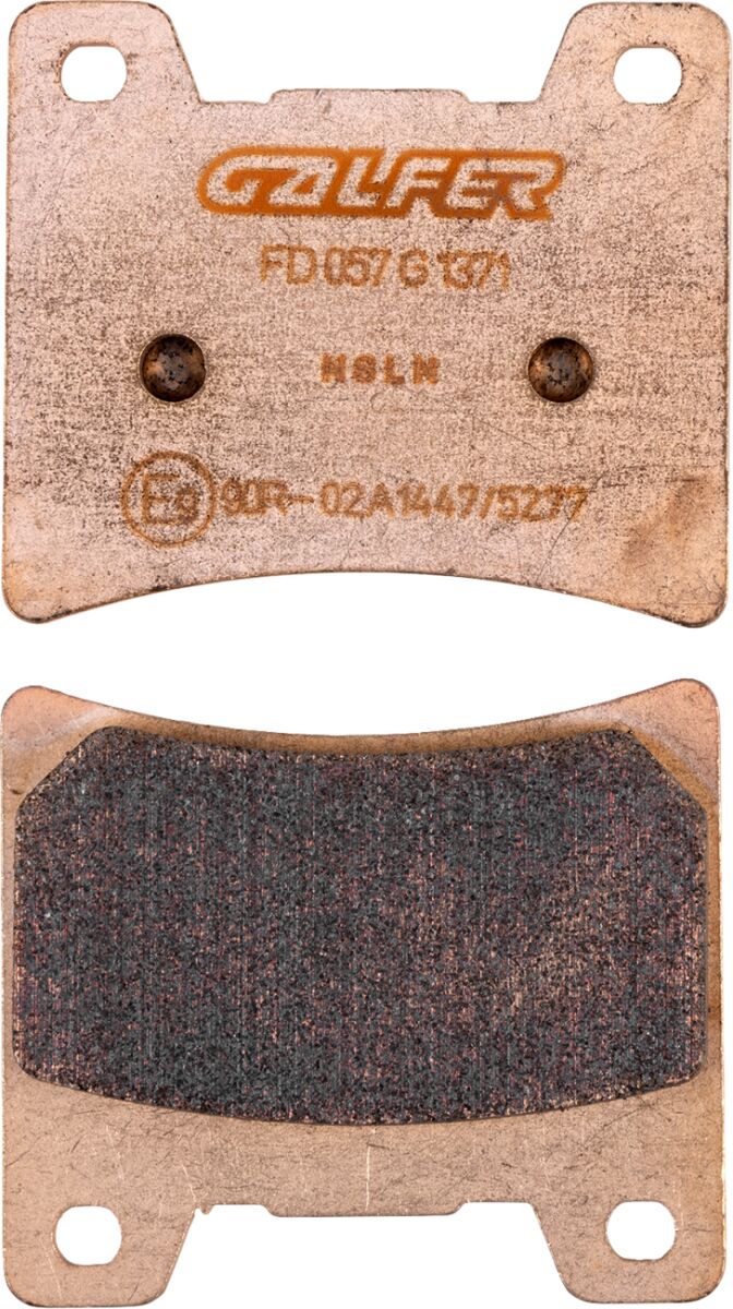 Galfer HH Sintered Brake Pads for 1981-2006 YAMAHA Front Rear Sintered Metal Copper Alloy Pair #FD057G1371