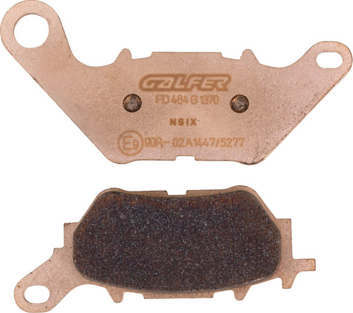 Galfer HH Sintered Brake Pads for 2015-2026 YAMAHA Rear Sintered Metal Copper Alloy Pair #FD484G1370