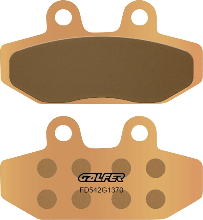 Galfer HH Sintered Brake Pads for 2014-2015, 2018-2024 Harley-Davidson Rear Sintered Metal Copper Alloy Set of 2 #FD542G1370