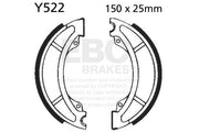 EBC Standard Brake Shoes for 1973-1974, 1994-1996 YAMAHA Smooth Front Organic Base Set