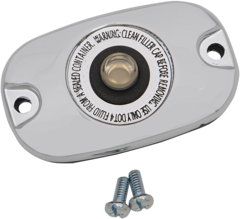 Drag Specialties Rear Brake Master Cylinder Cover Kit Fits Harley-Davidson Dyna, Softail Models 2006-2017
