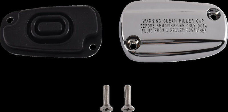 Drag Specialties 78700 for 2018-2024 Harley-Davidson Cover Blue Chrome Rear Master Cylinder