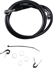 Extended Length Black Vinyl Brake Line Kit