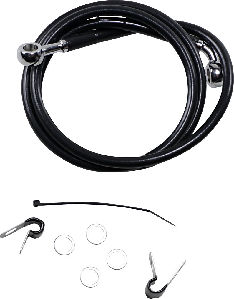 Extended Length Black Vinyl Brake Line Kit