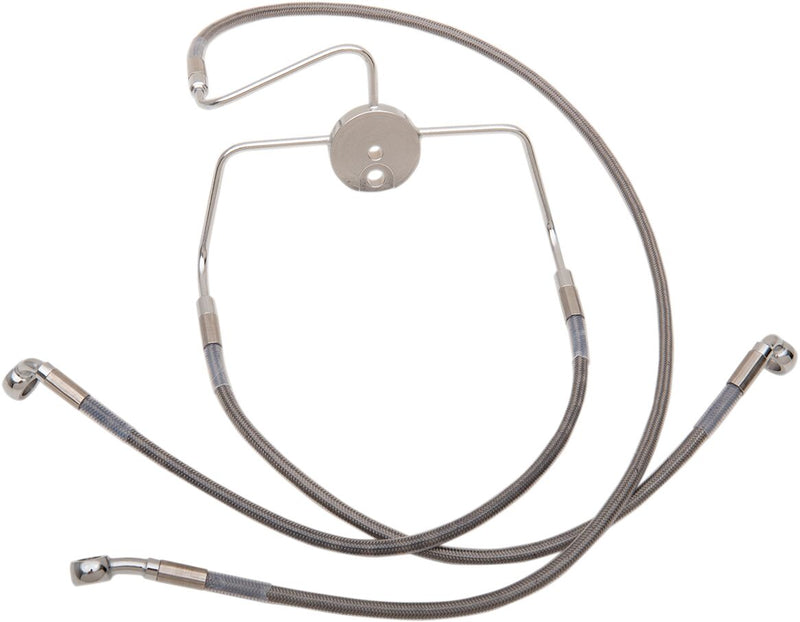 Drag Specialties Extended Length Stainless Steel Brake Line Kit Fits Harley-Davidson Touring Models 1994-2007
